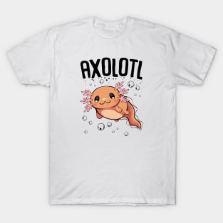 Axolotl Under Water T-Shirt